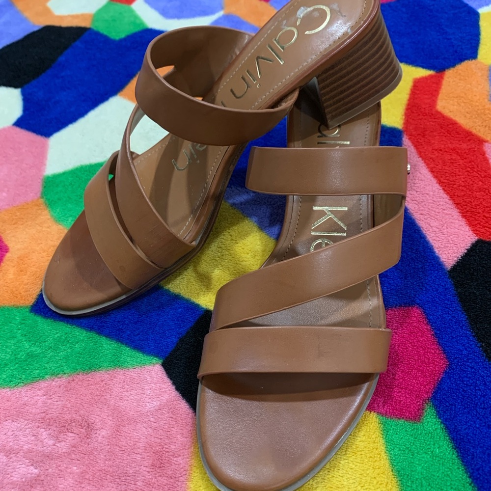Calvin Klein Women's Tan Sandals